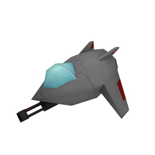 Stylized LowPoly Jet preview image